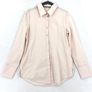 Jordan Louis Womens S Pale Pink Dress Shirt Button Up Long Sleeve Blouse Tunic